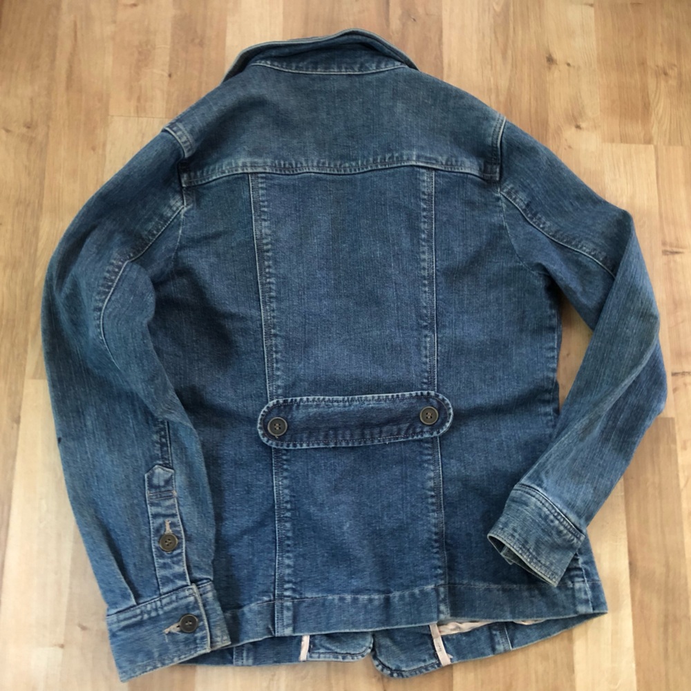 Jessica Sport Denim Jean Tapered Jacket Size 8 Vintage - Picture 8 of 8